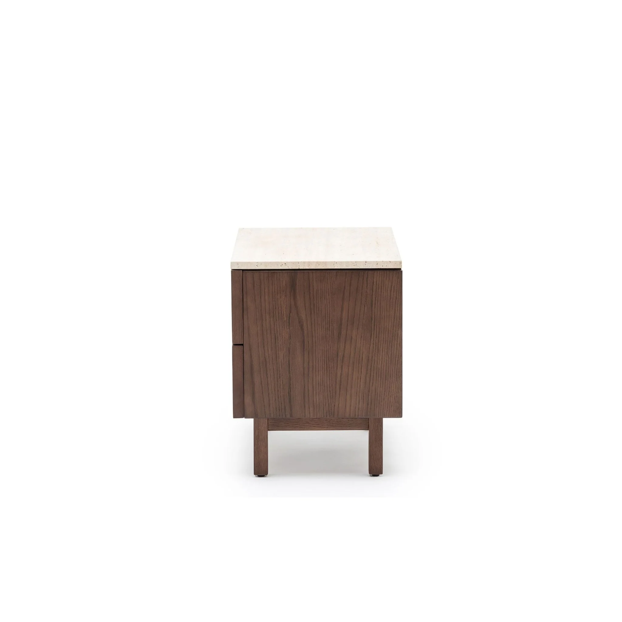 Yorke Nightstand - Espresso Oak & Travertine - Image 4