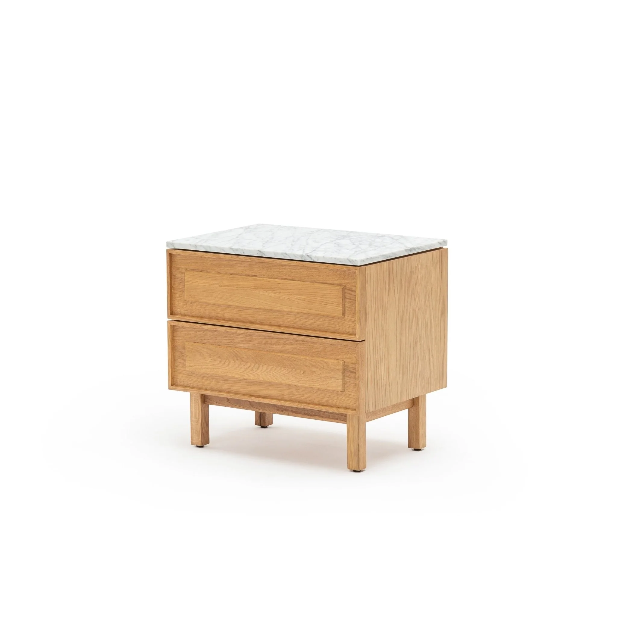 Yorke Nightstand - Light Oak & Bianca Carrara - Image 2