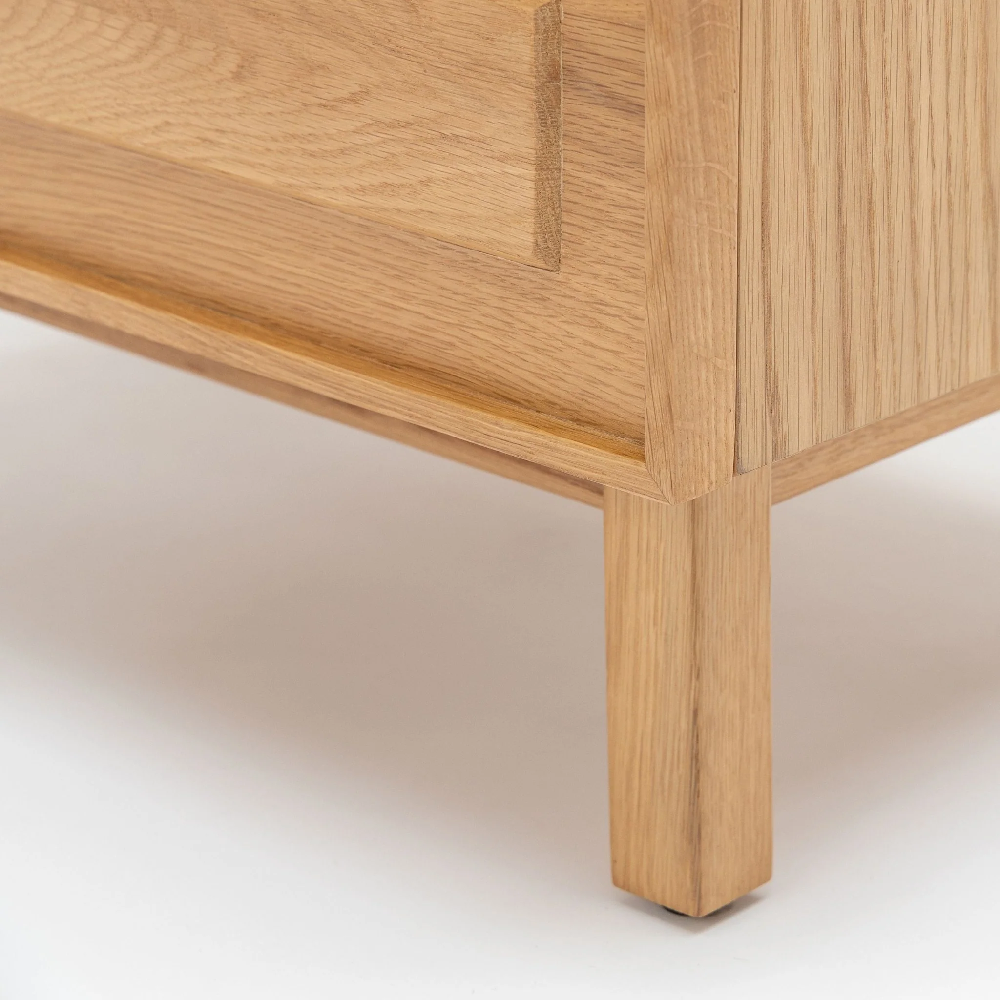 Yorke Nightstand - Light Oak & Travertine - Image 7