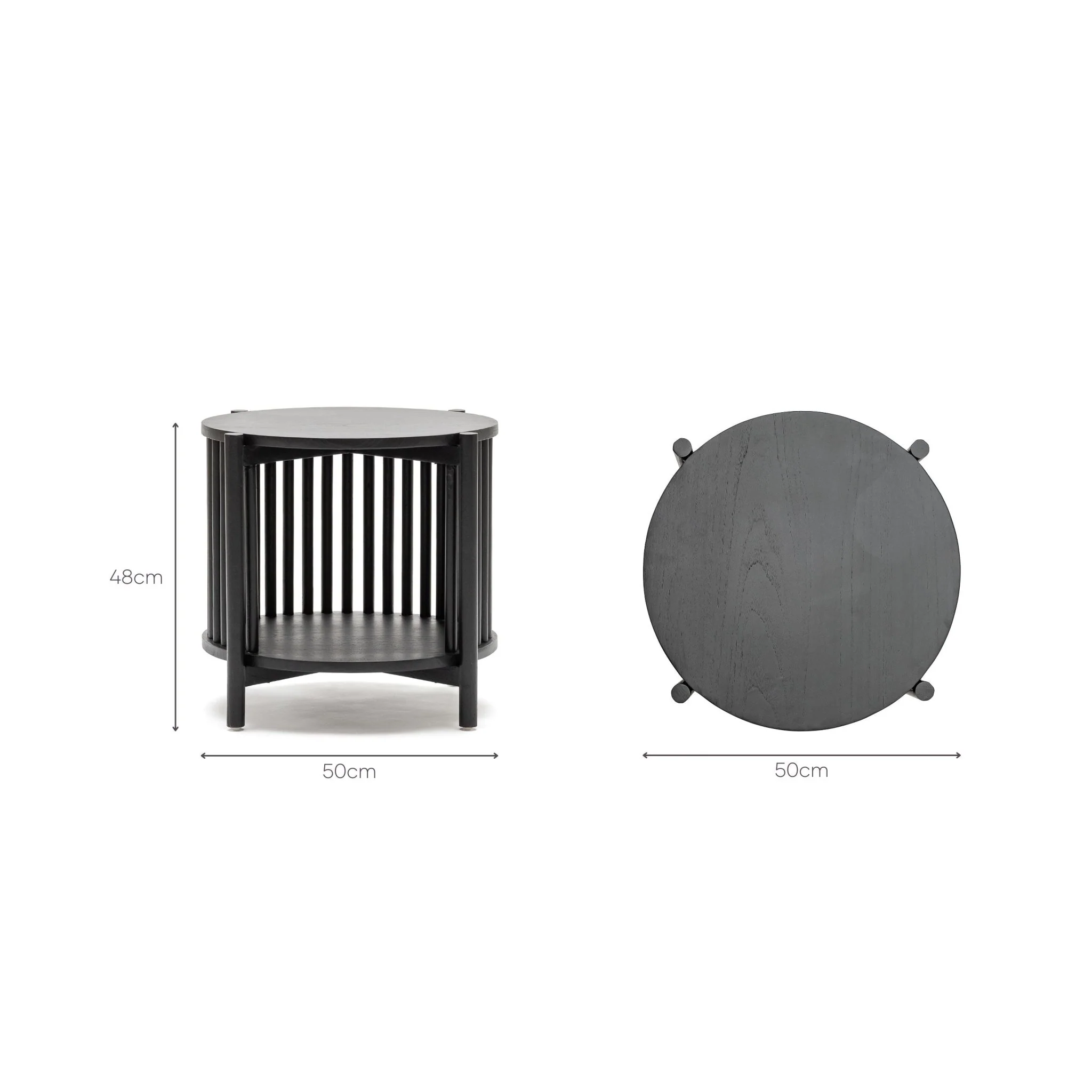 Zara Side Table - Black - Image 6