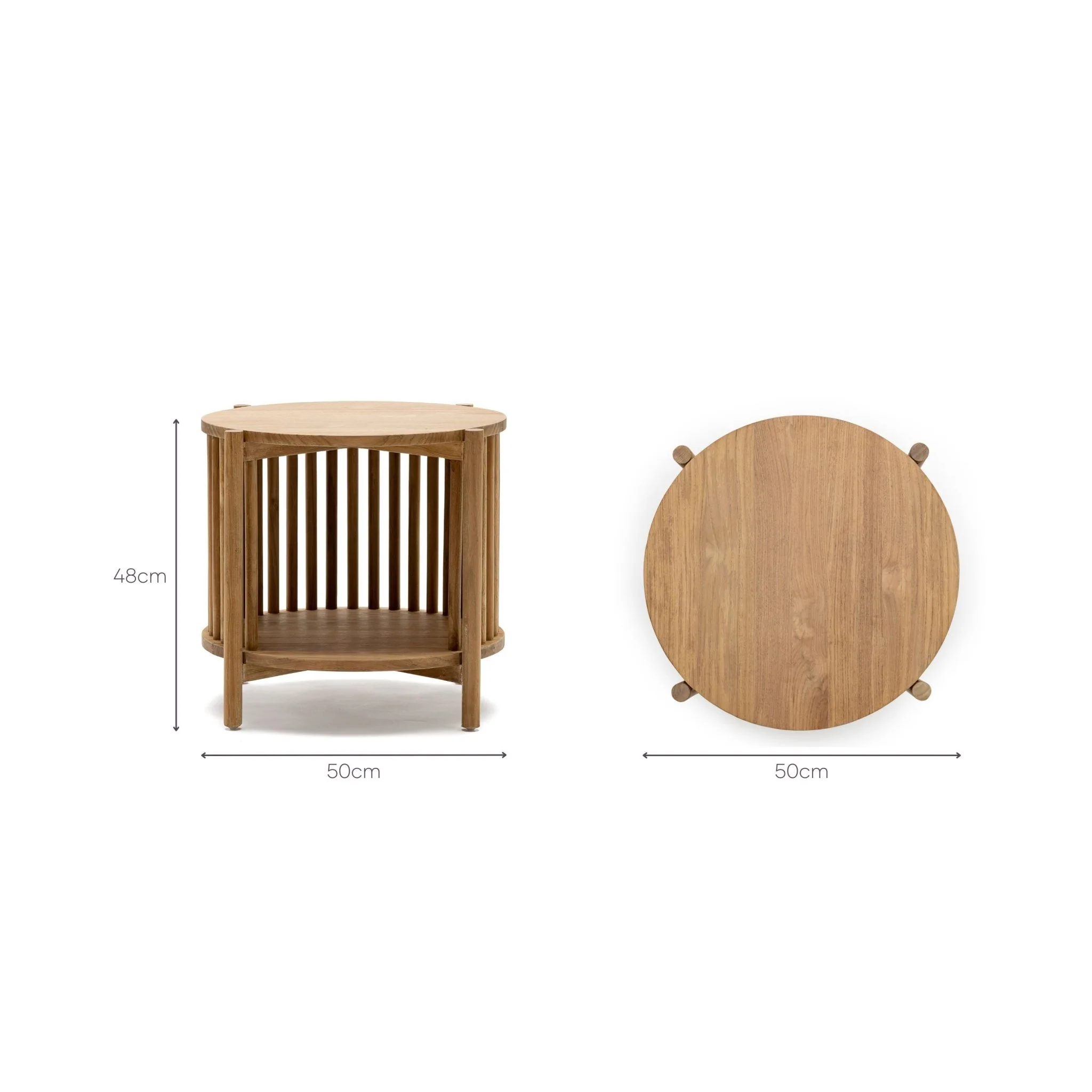 Zara Side Table - Natural - Image 9
